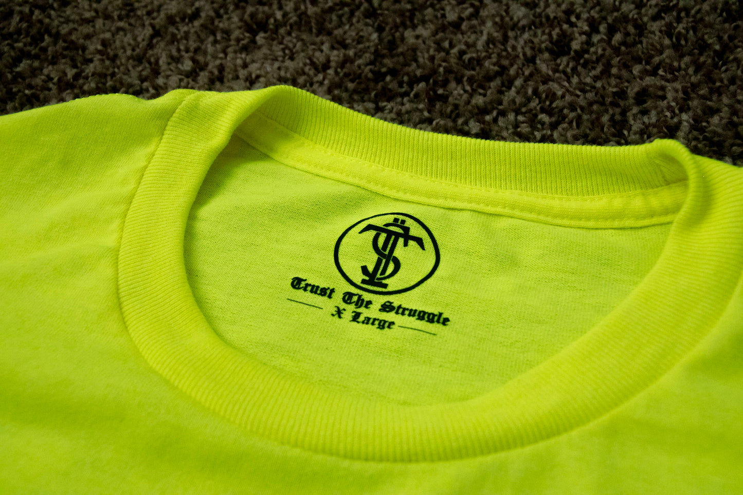 Safety Green “Quit Bitchin” shirt
