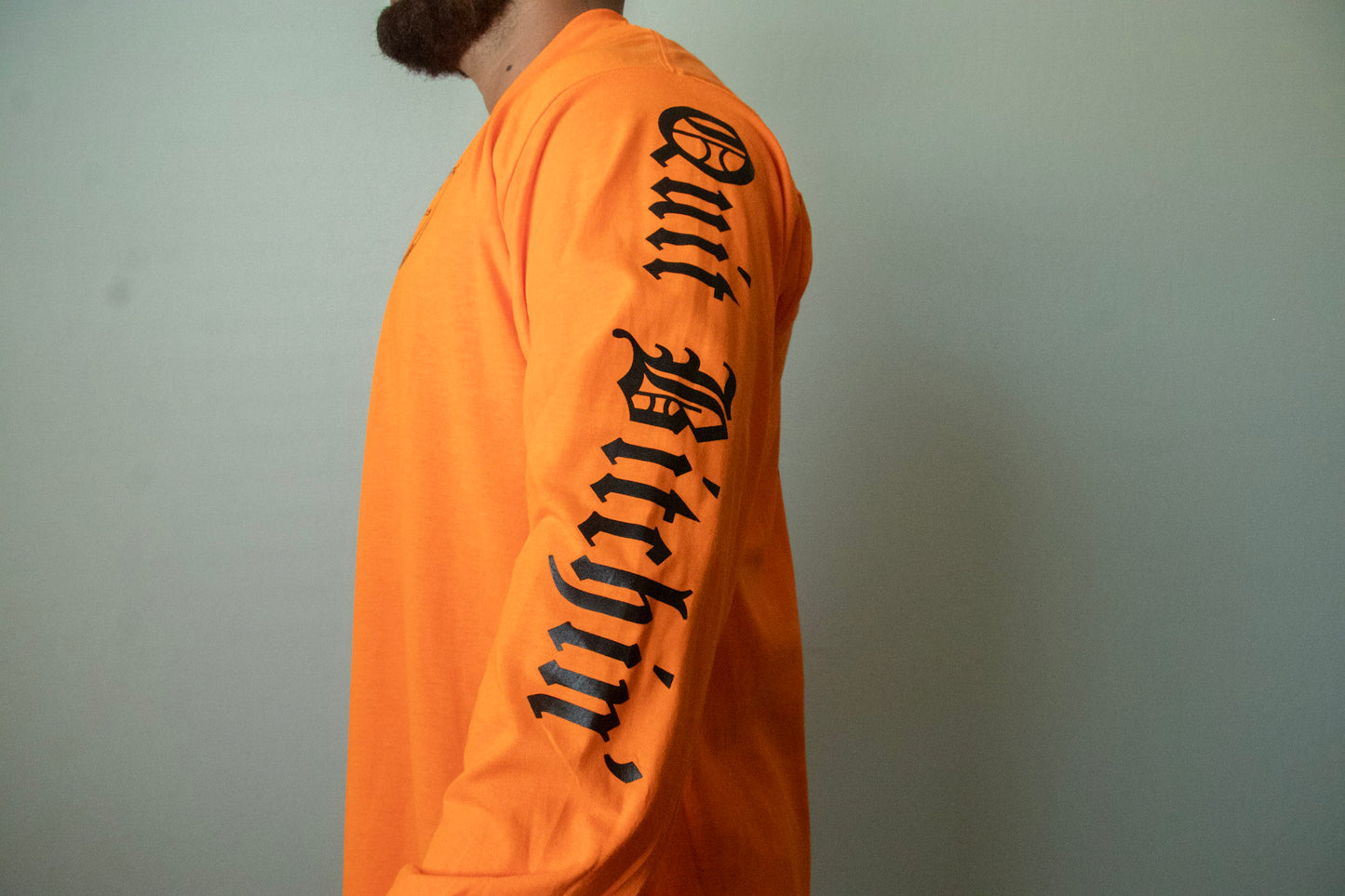 Safety Orange “QUIT BITCHIN” shirt