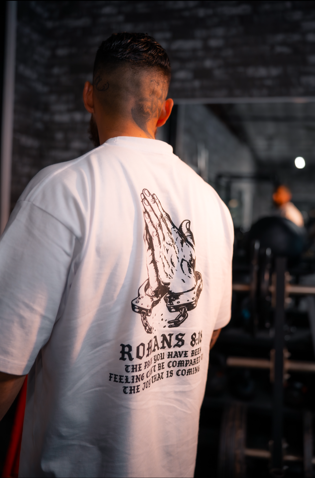 TT$ WHITE Romans 8:18 shirt