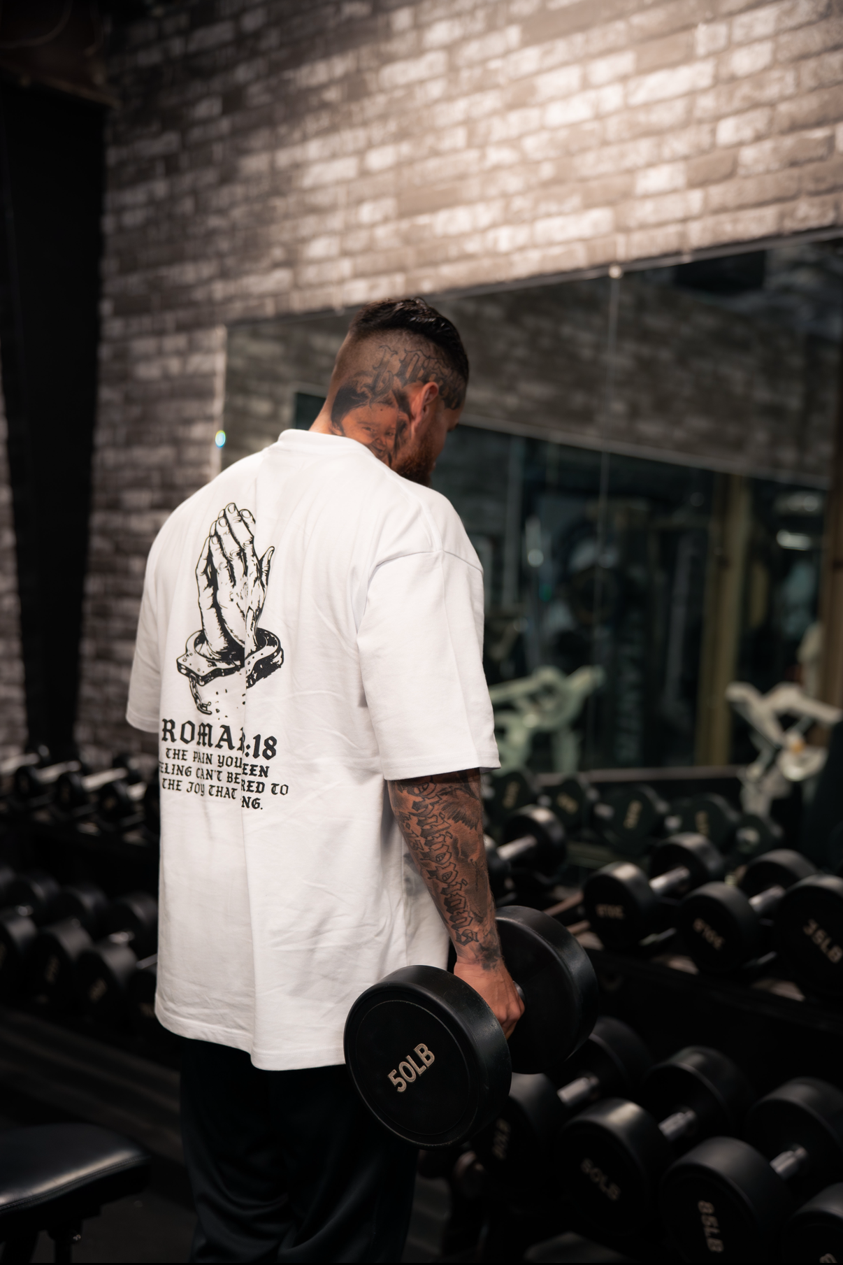 TT$ WHITE Romans 8:18 shirt